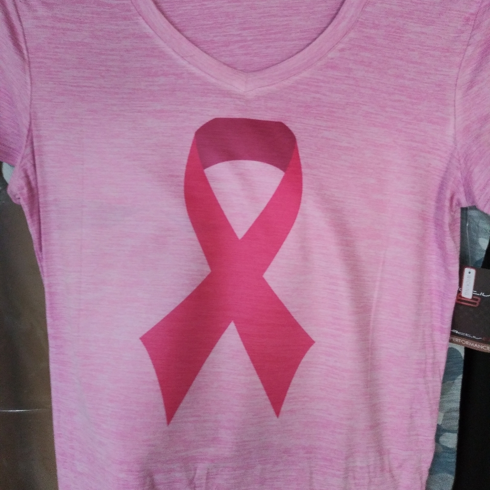 Pink breast cancer awareness shirt
